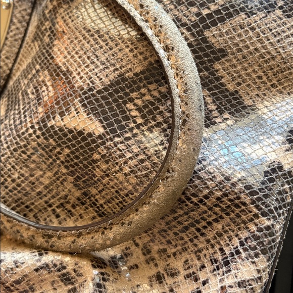 Michael Kors Tan Snake Print Tote - Picture 14 of 15